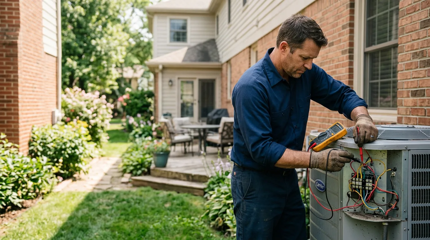 HVAC technician working near Syracuse, NE